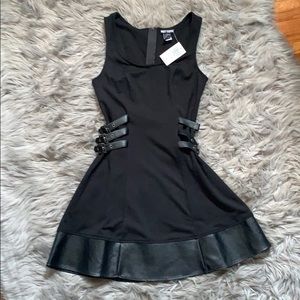 NWT sassy Black Hot Topic buckle dress